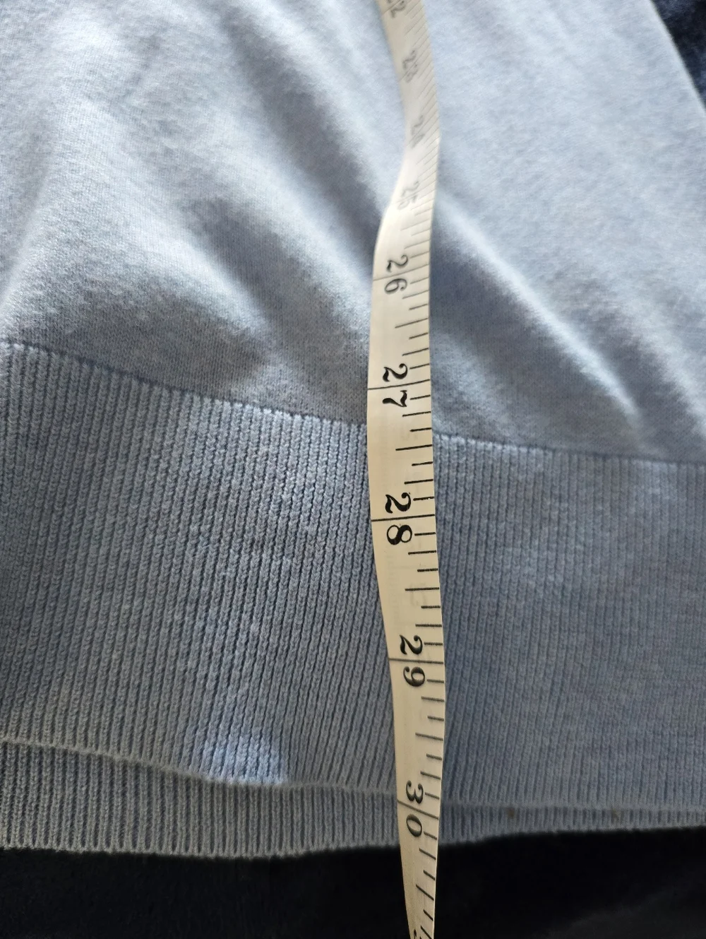 Banana Republic Sky Blue Knit Sweater Size M 85% Cotton 15% Wool - Picture 11 of 11